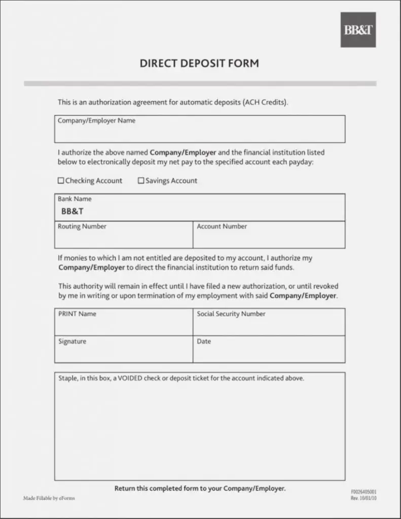19+ Quickbooks/Intuit Direct Deposit Forms Download [2024 ]