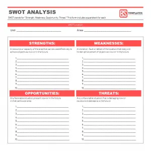 15+ FREE SWOT Analysis Templates in Word - Realia Project