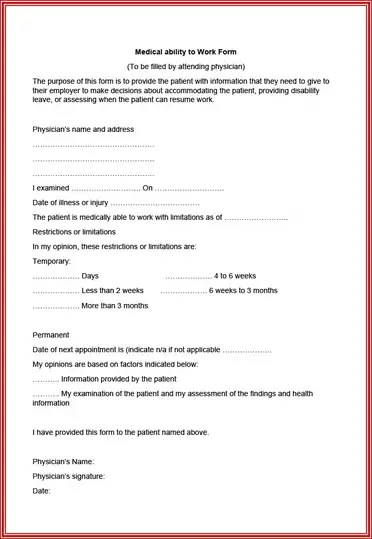 19 fake doctor s note templates in word pdf realia project