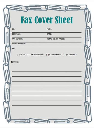 17 free printable fax cover sheet templates realia project