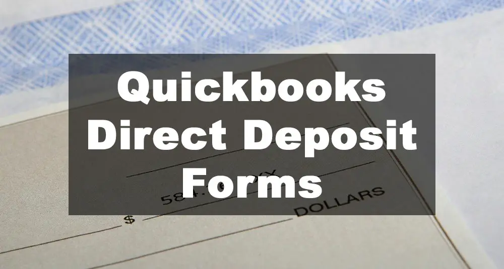 19 Quickbooksintuit Direct Deposit Forms Download 2024 5817